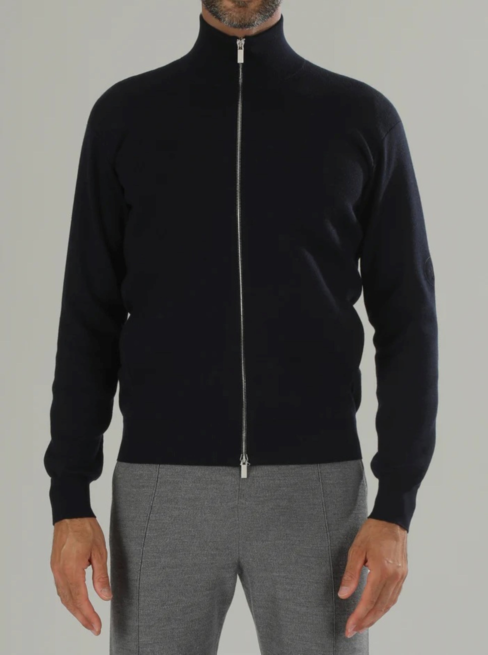1884 Bomber zip uomo blu