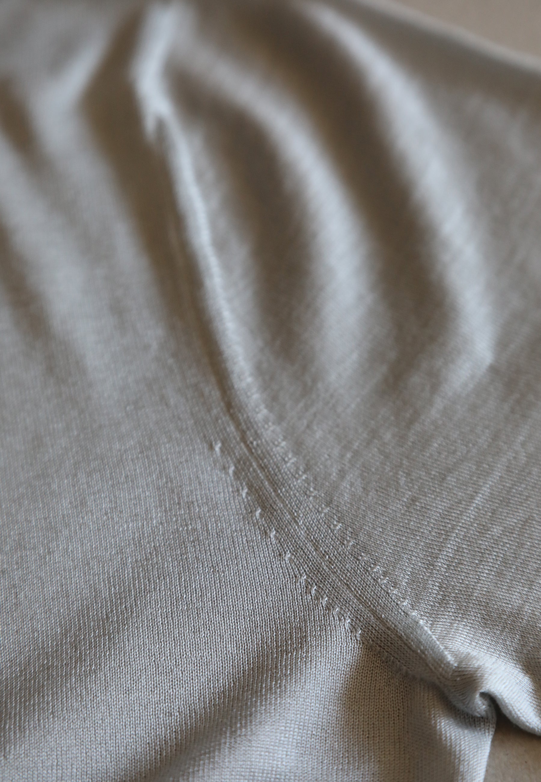 Nuvola T-shirt seta donna perla