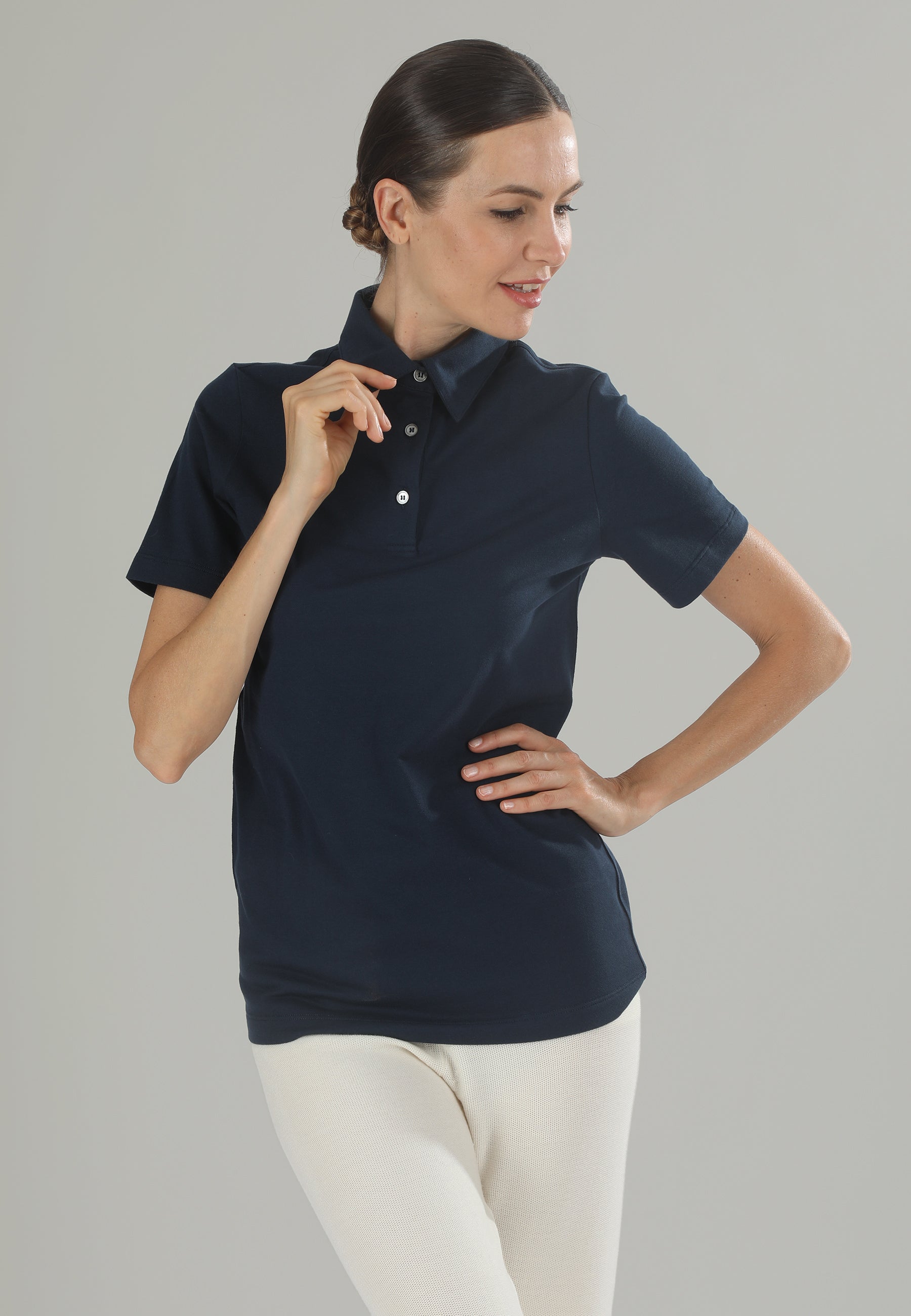 Polo Piquet donna blu