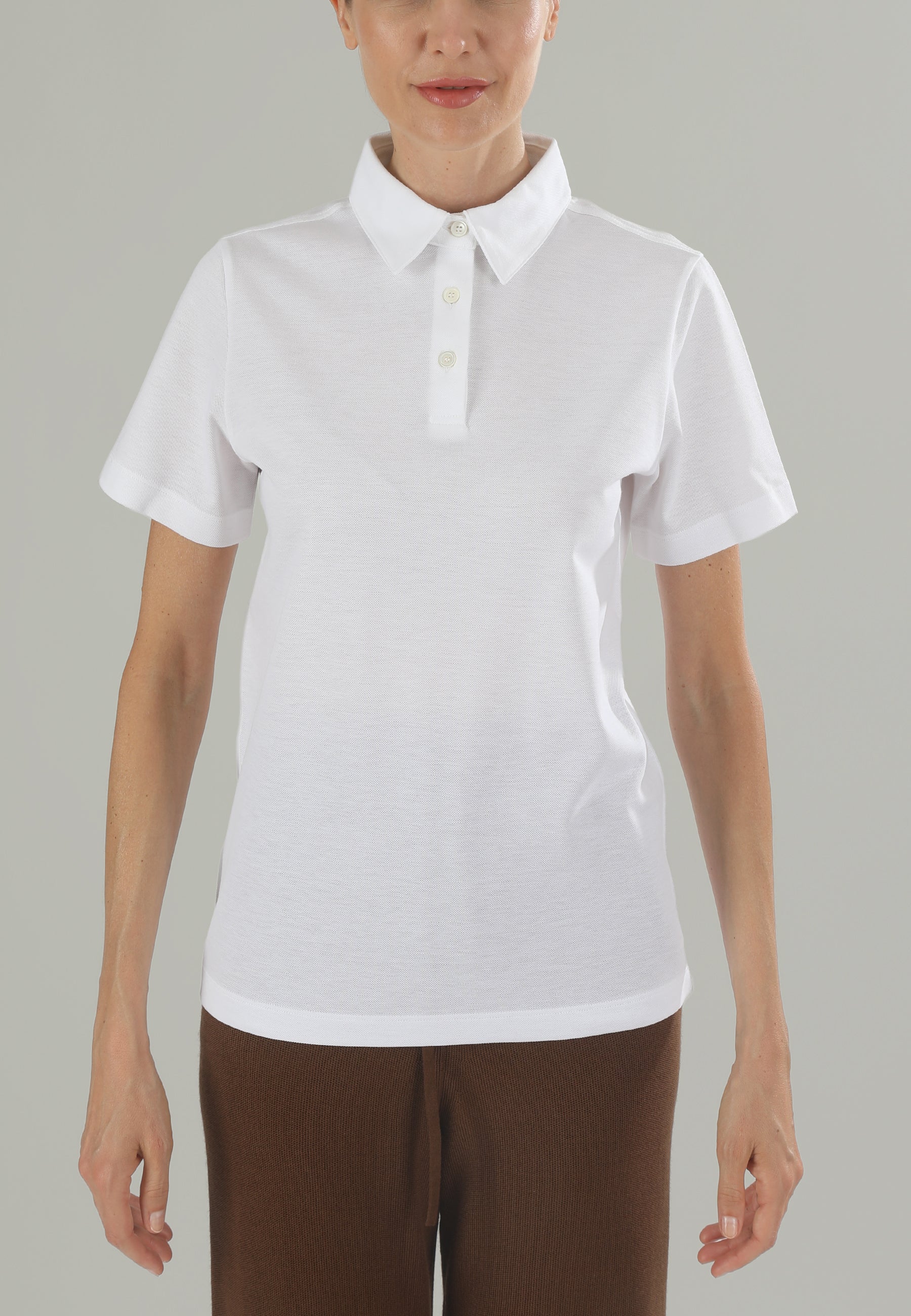 Polo Piquet donna bianca