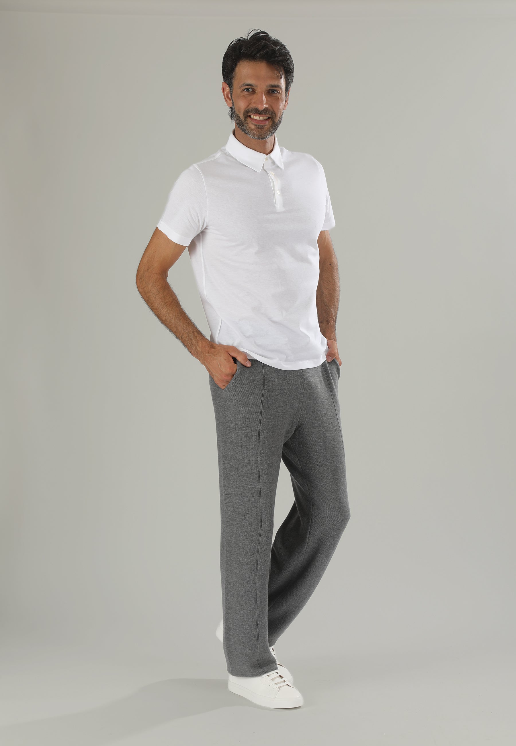 Polo Piquet uomo bianca