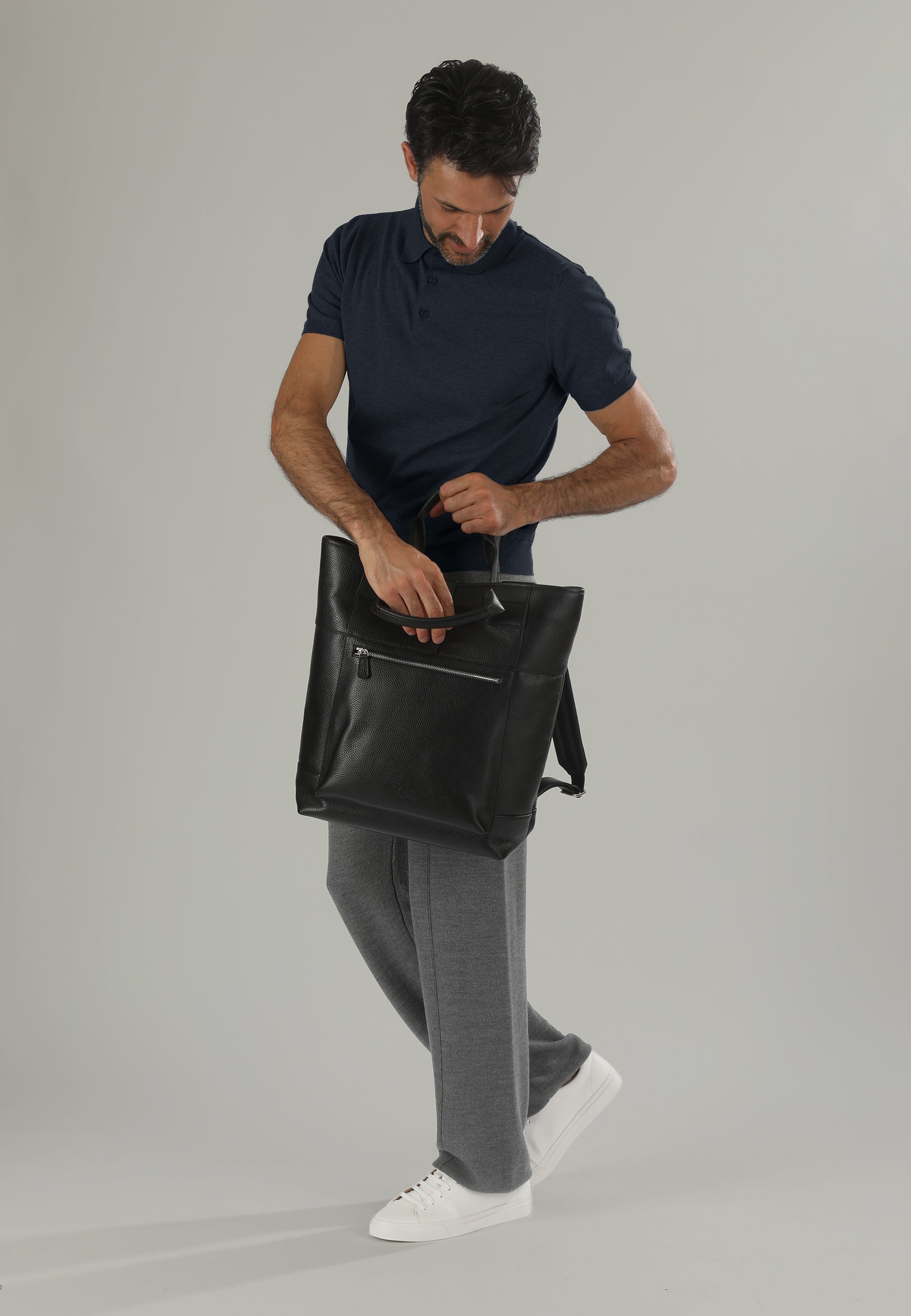 Polo Piquet uomo blu