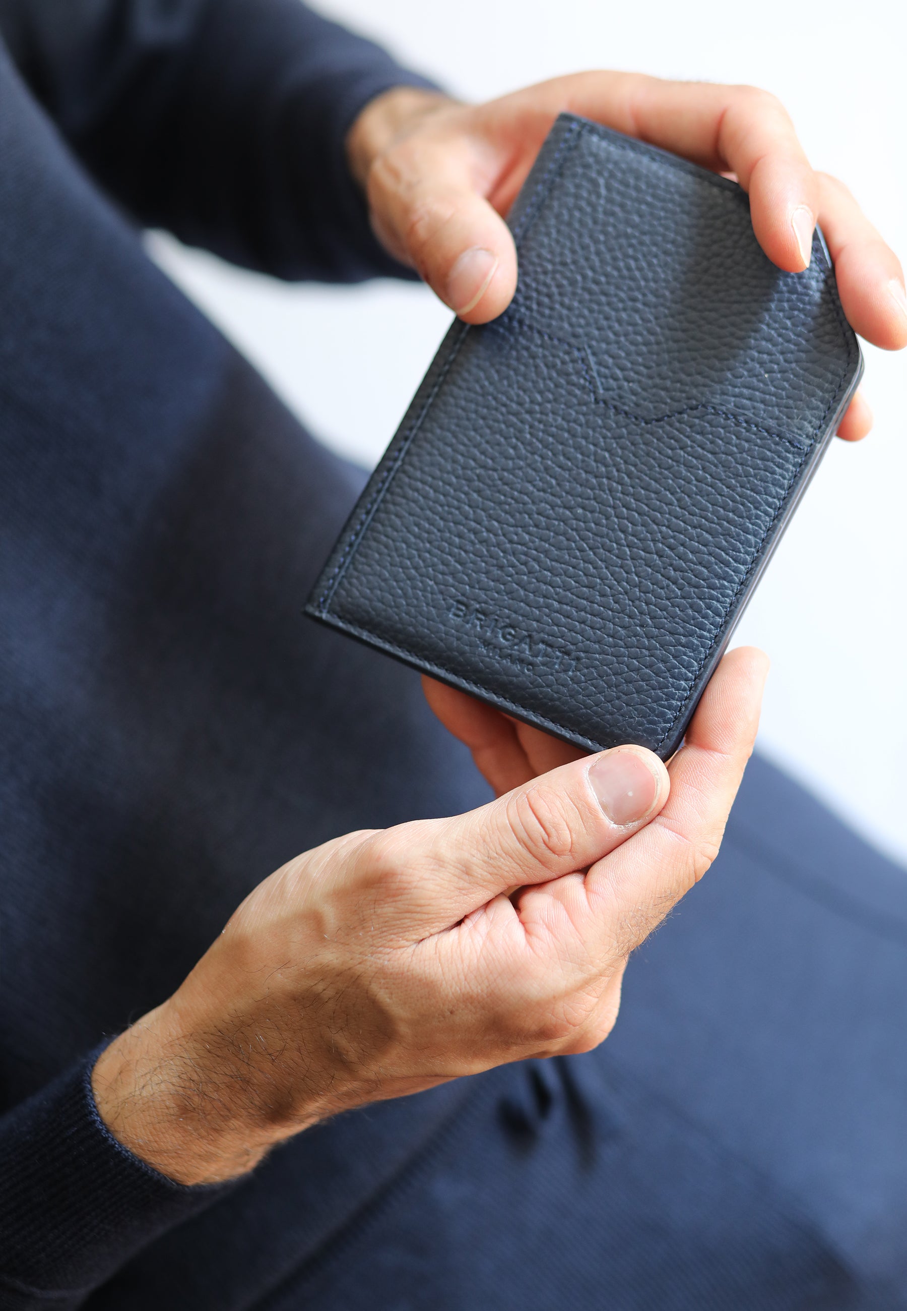 Porta passaporto blu