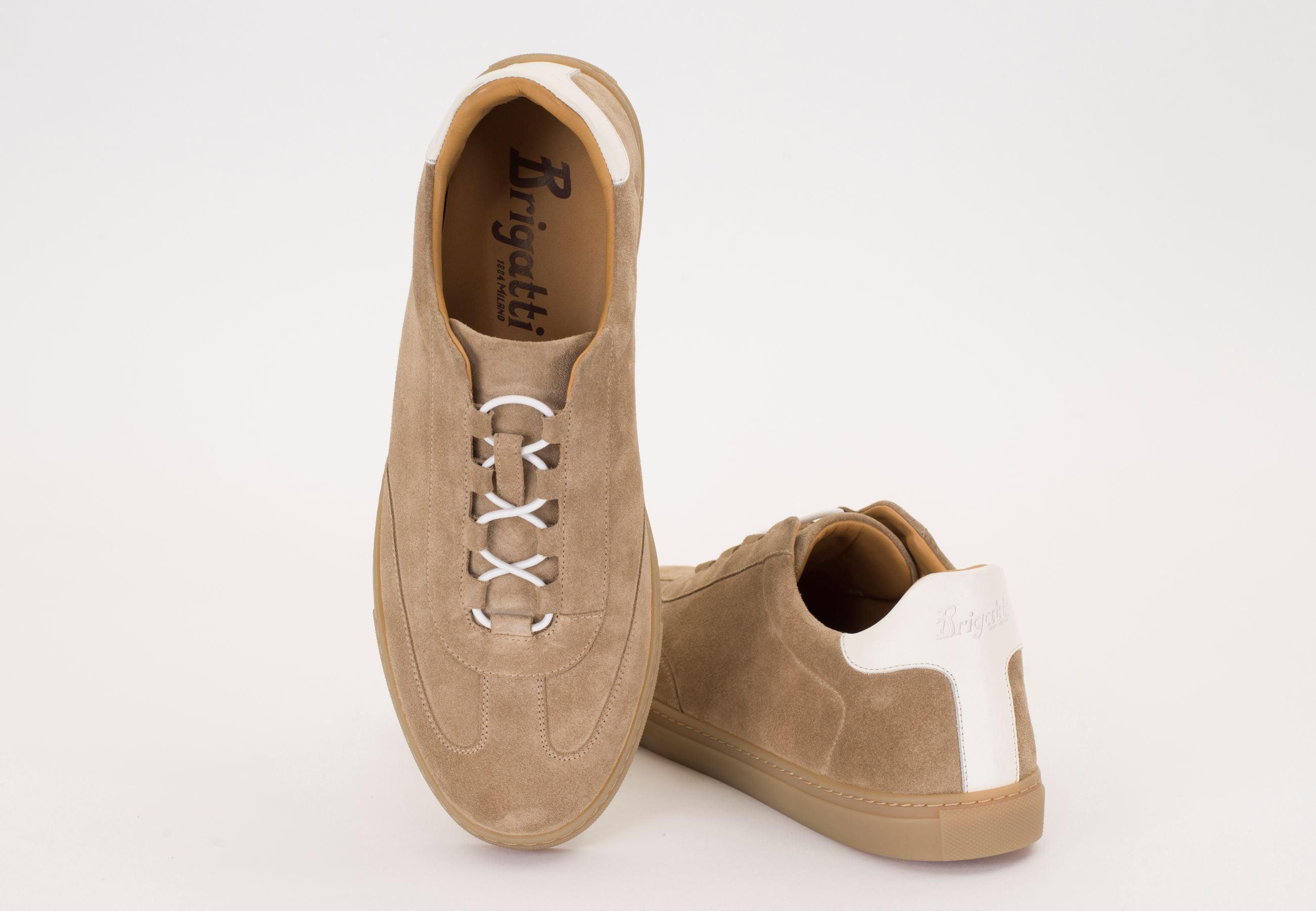 "TENNIS 1884" Sneaker donna in camoscio sabbia