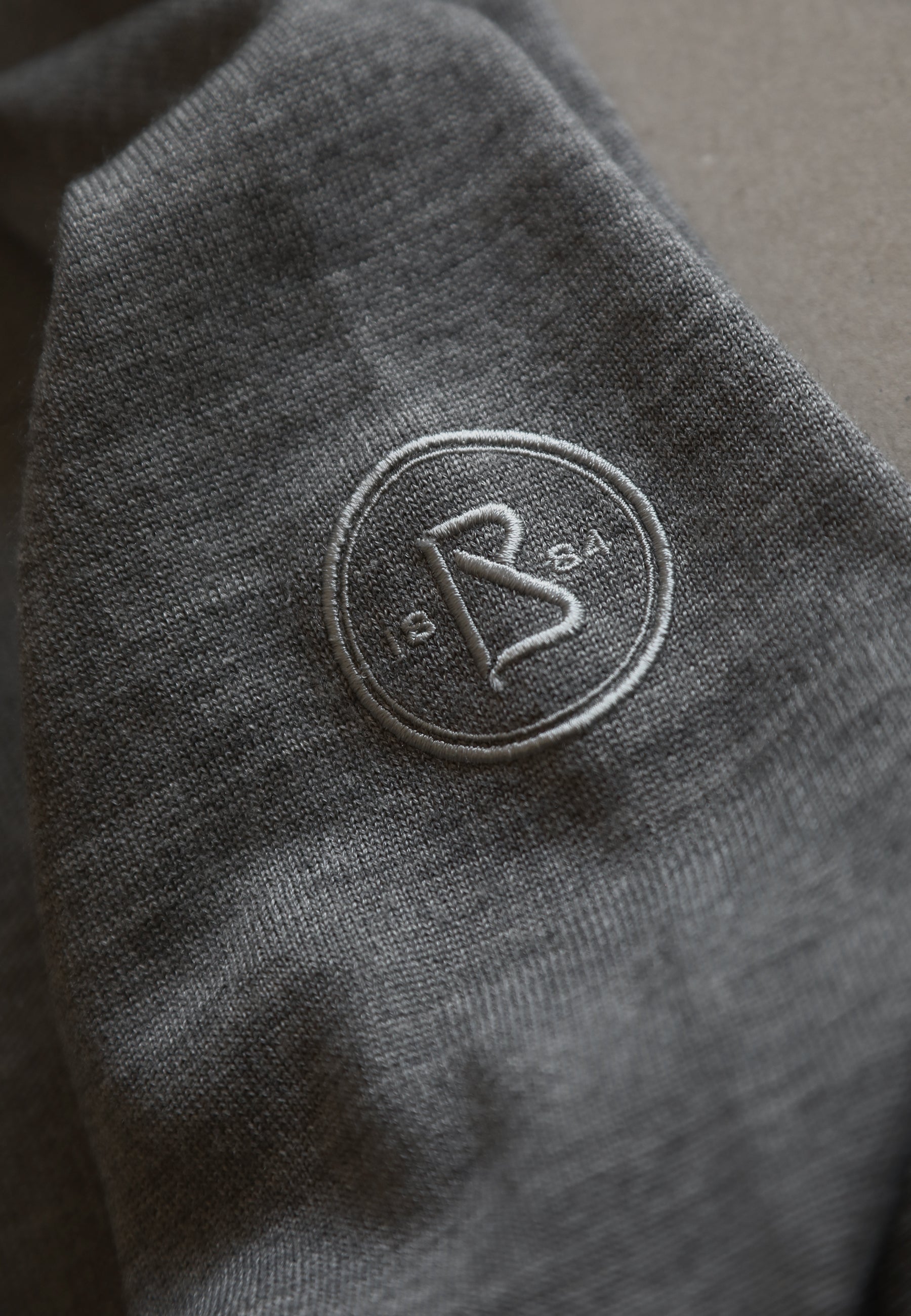 1884 Felpa in maglia uomo fumo