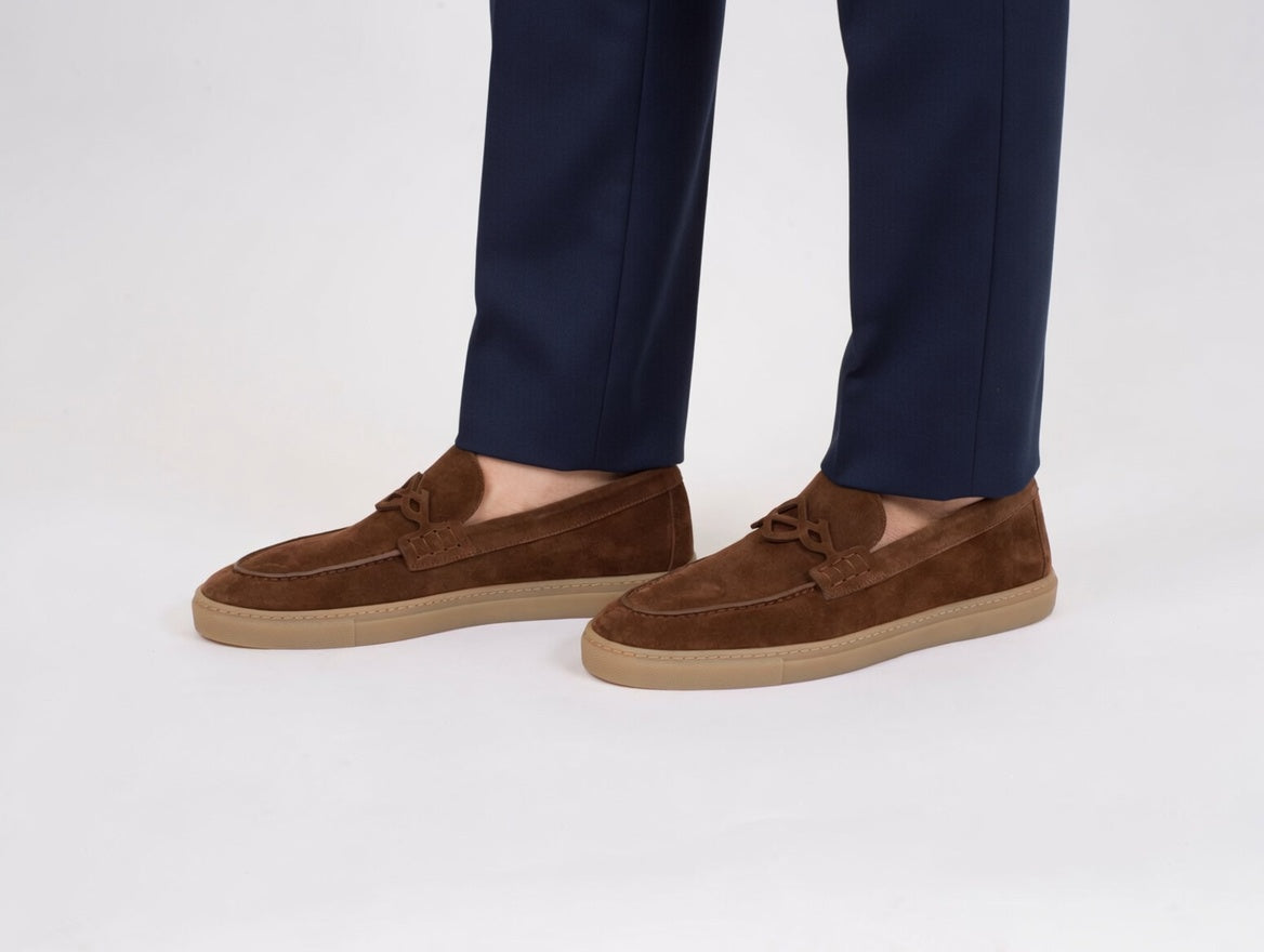 "BRIGATTINO" Slip-on loafers color cocoa