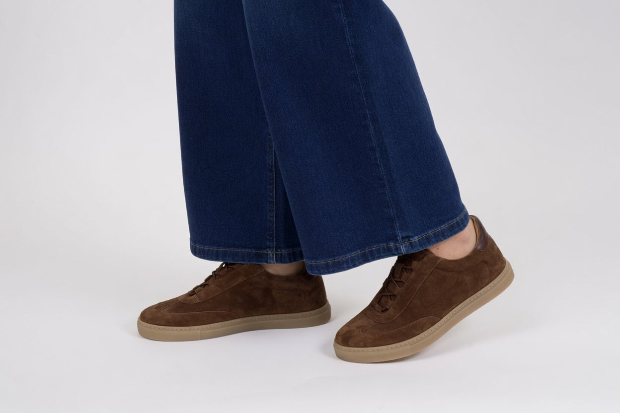 "TENNIS 1884" Slip-on sneakers color cocoa
