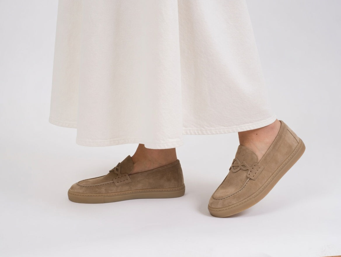 "BRIGATTINO" Slip-on loafers color sand