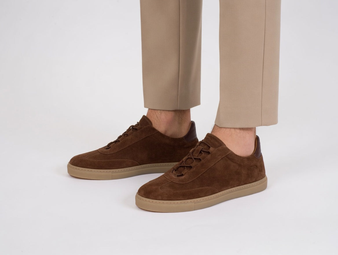 "TENNIS 1884" Slip-on sneakers color cocoa