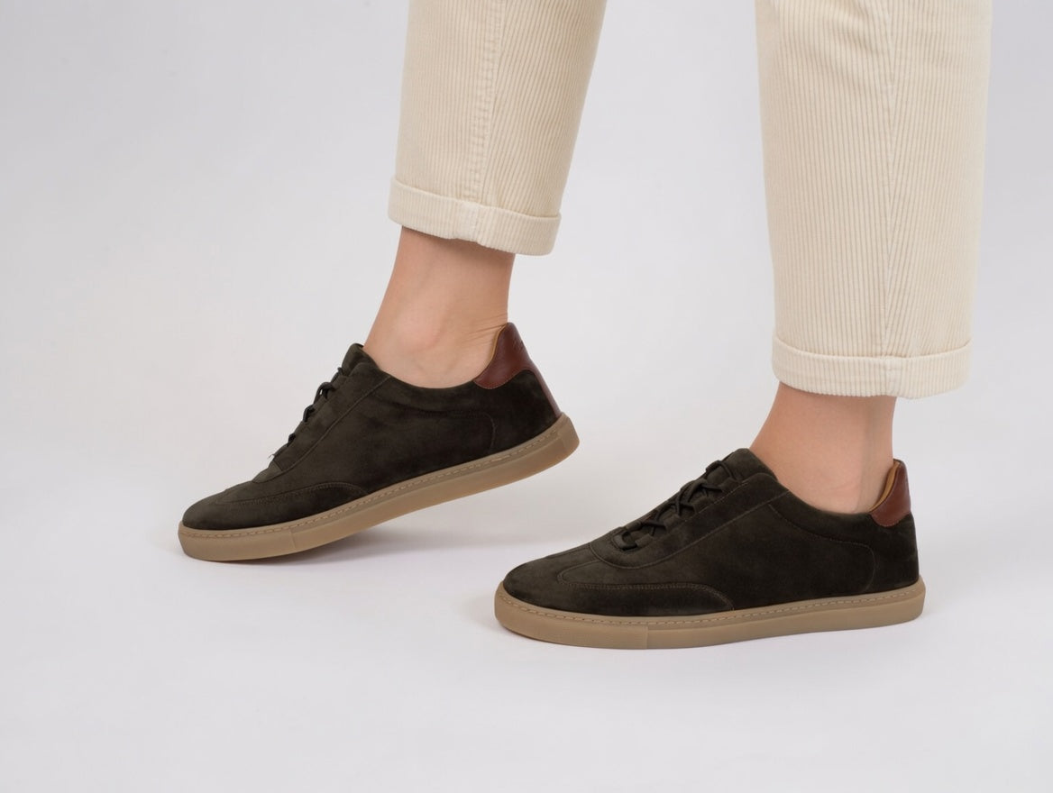 "TENNIS 1884" Slip-on sneakers green