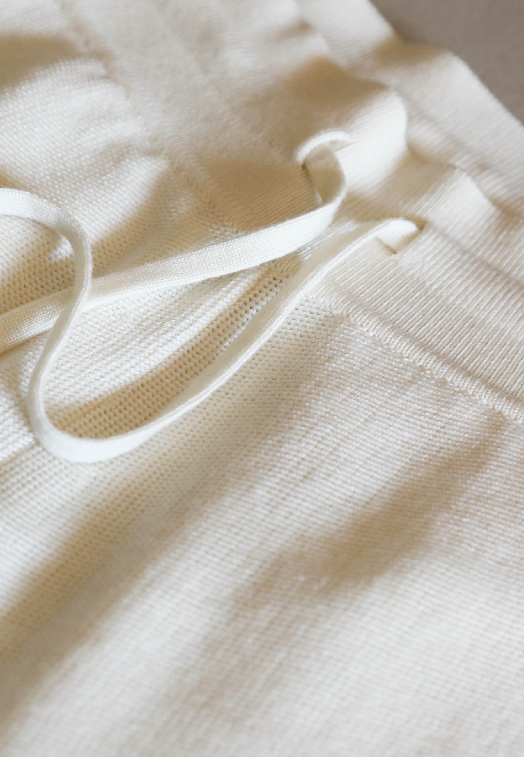 1884 Jogger in maglia donna ecrù