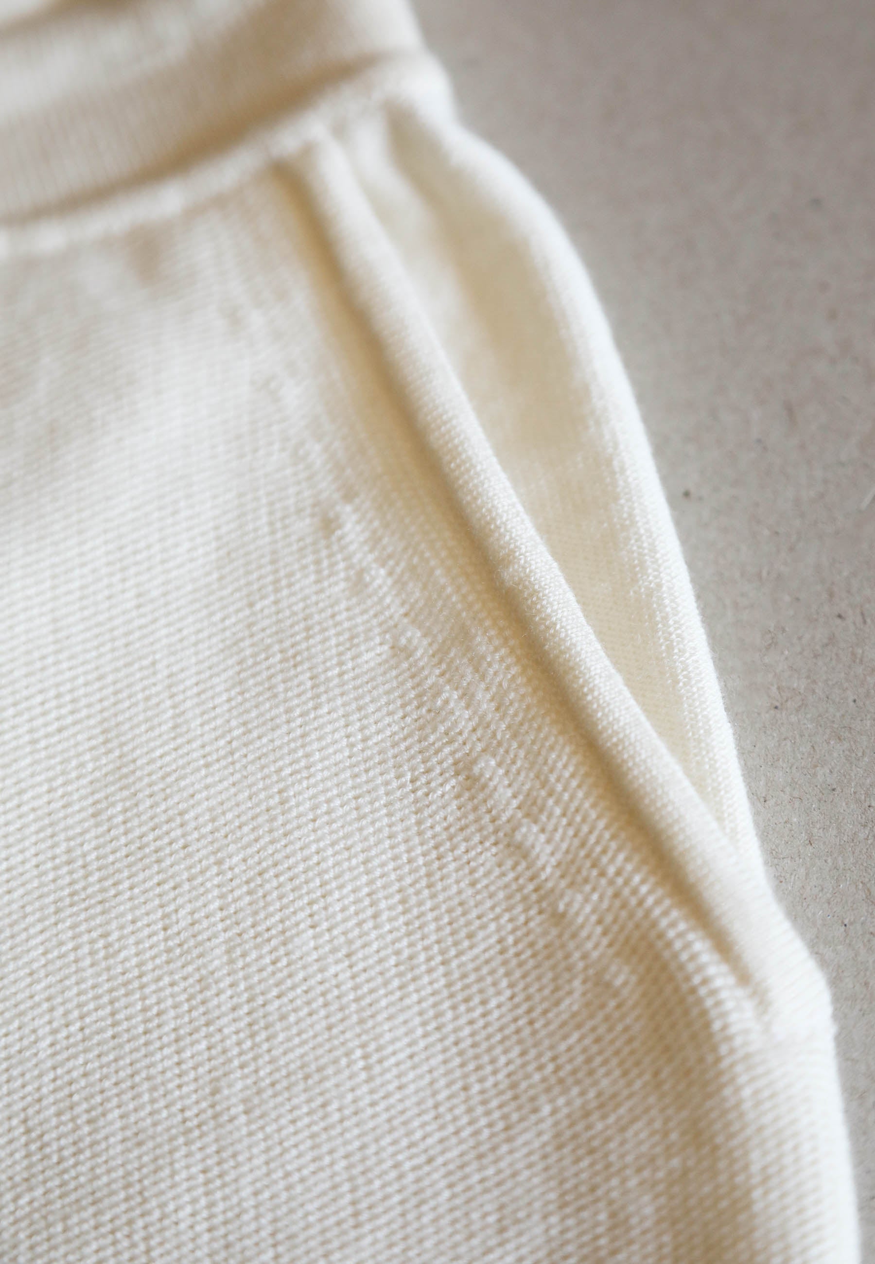 1884 Jogger in maglia donna ecrù