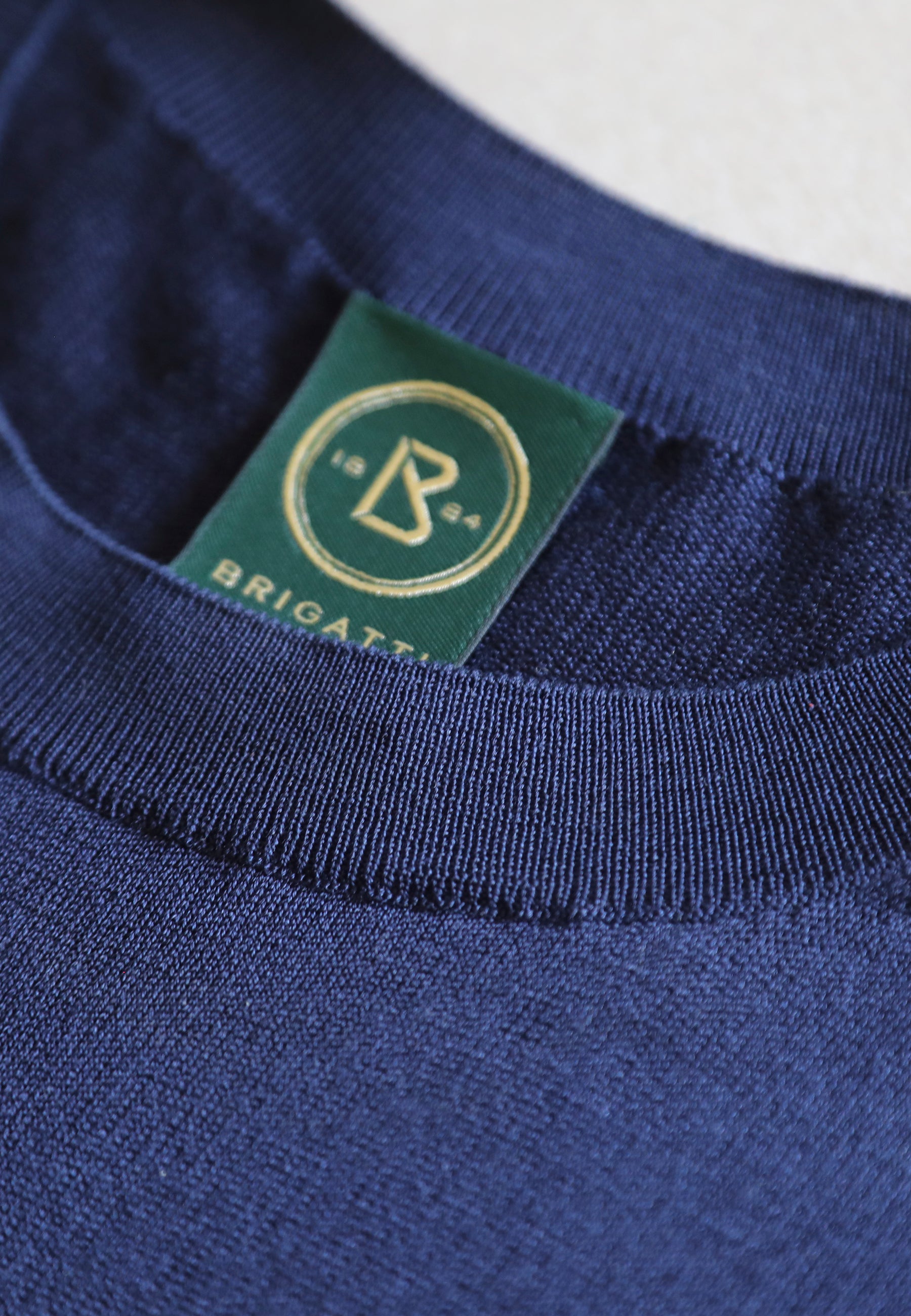 Nuvola T-shirt seta uomo blu