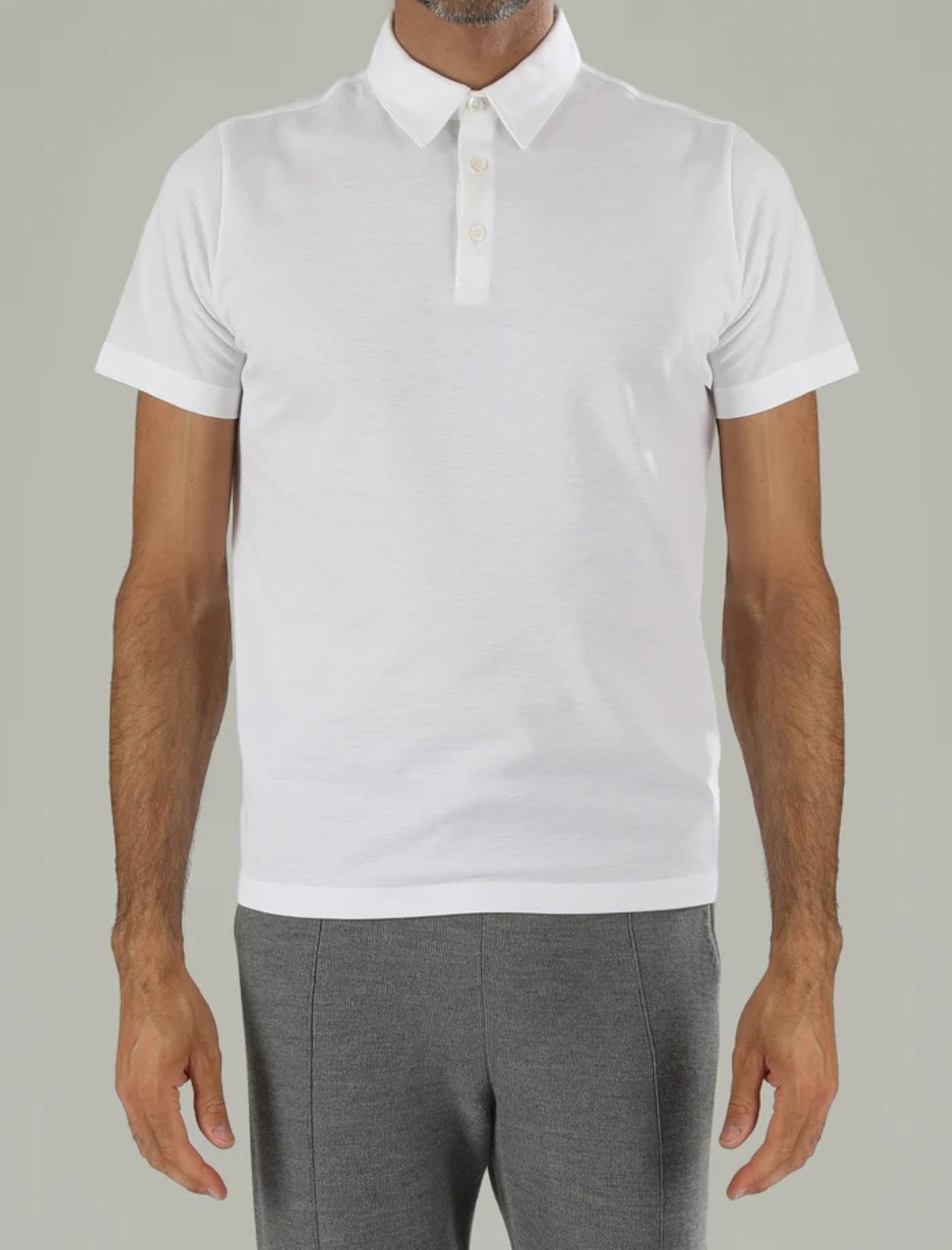 Piquet Cotton Polo man white