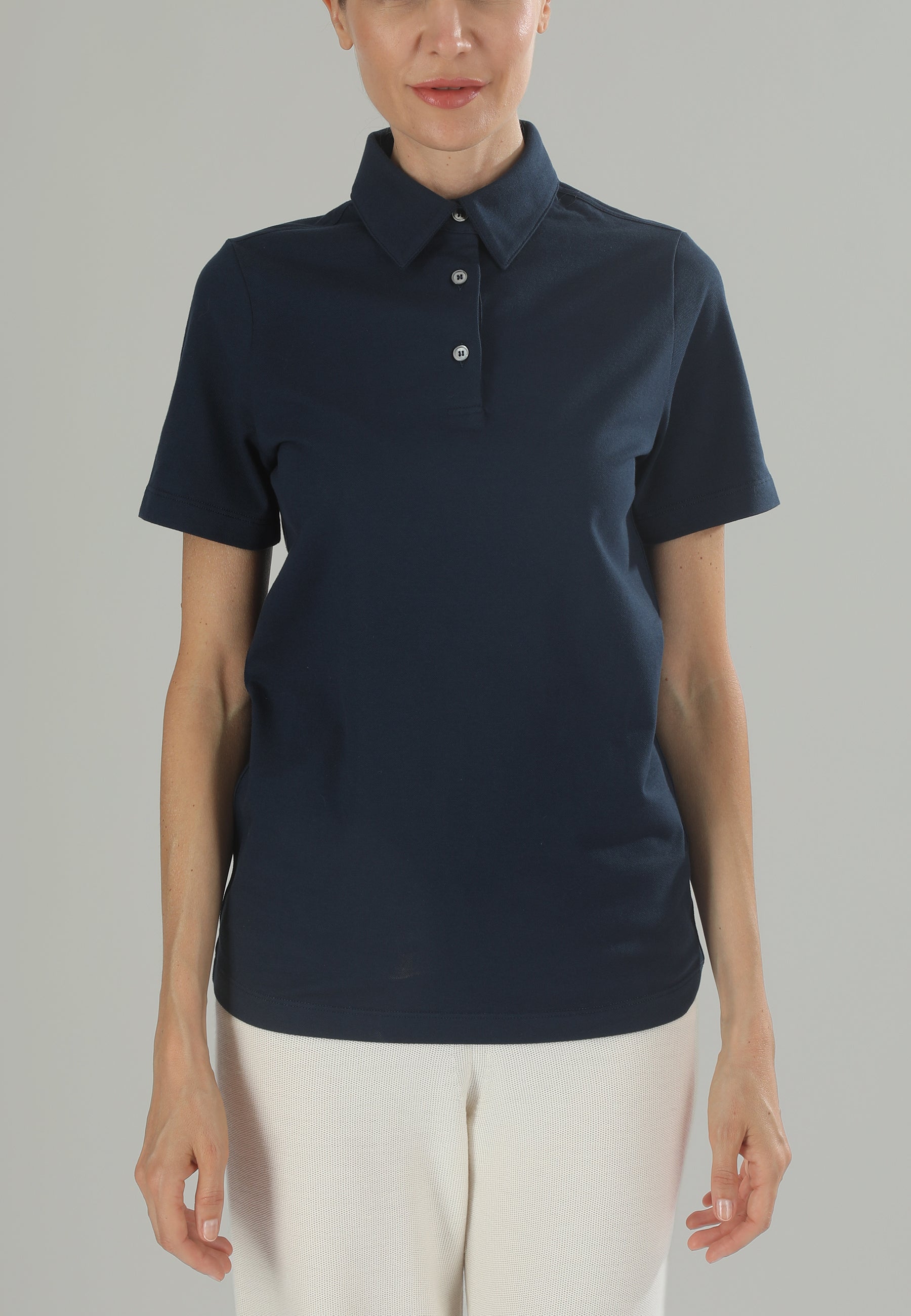 Polo Piquet donna blu