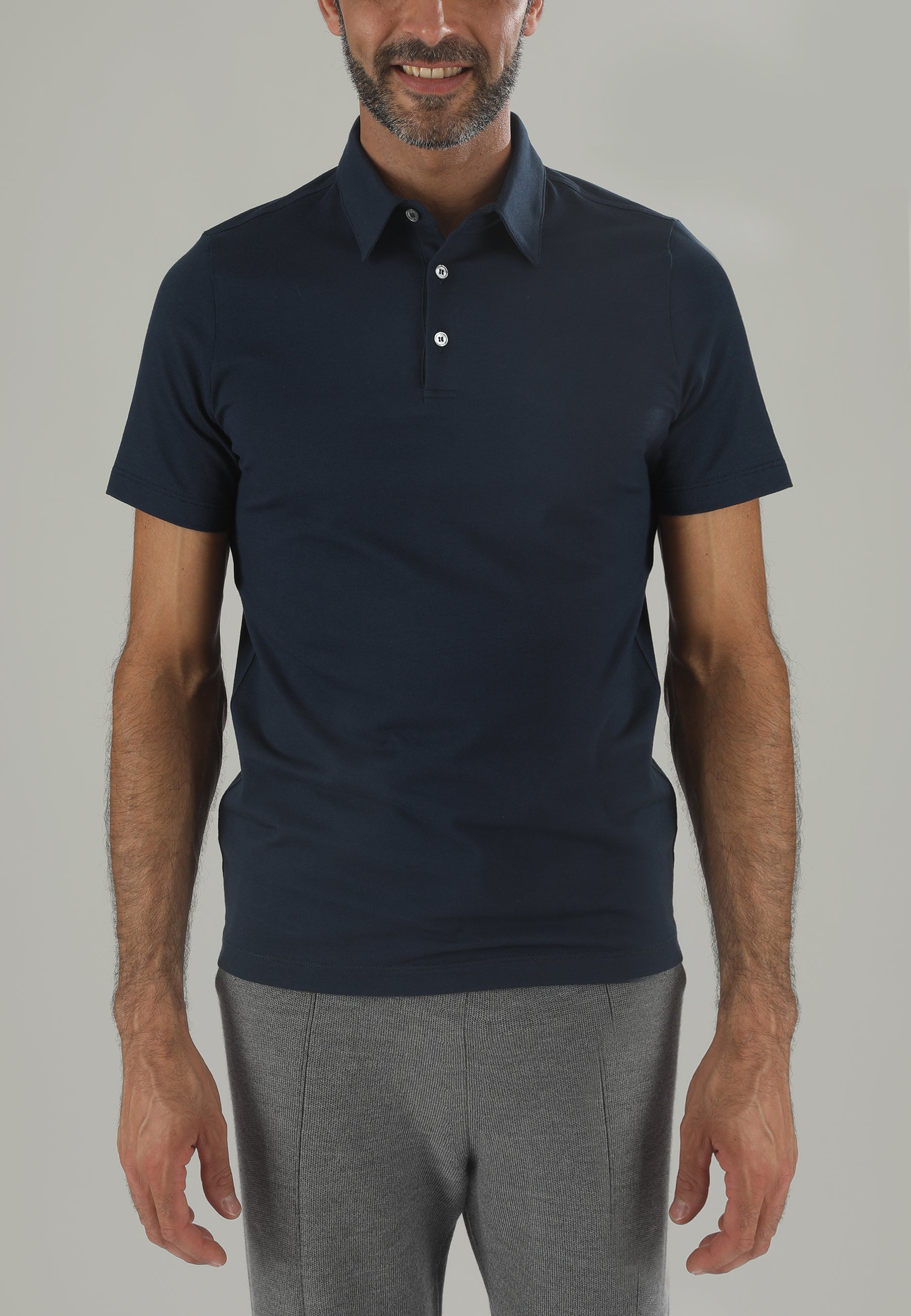 Polo Piquet uomo blu