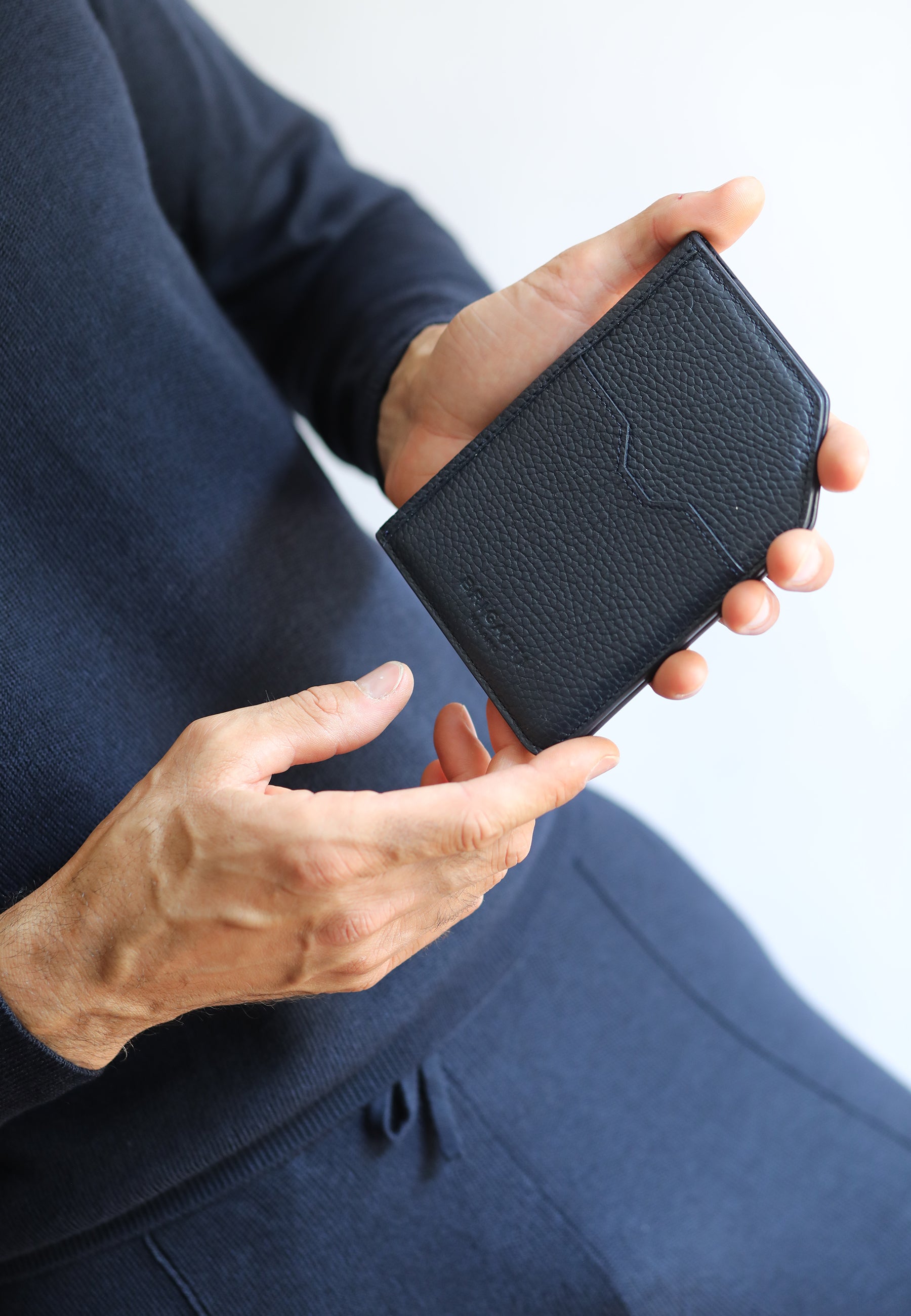 Porta passaporto blu