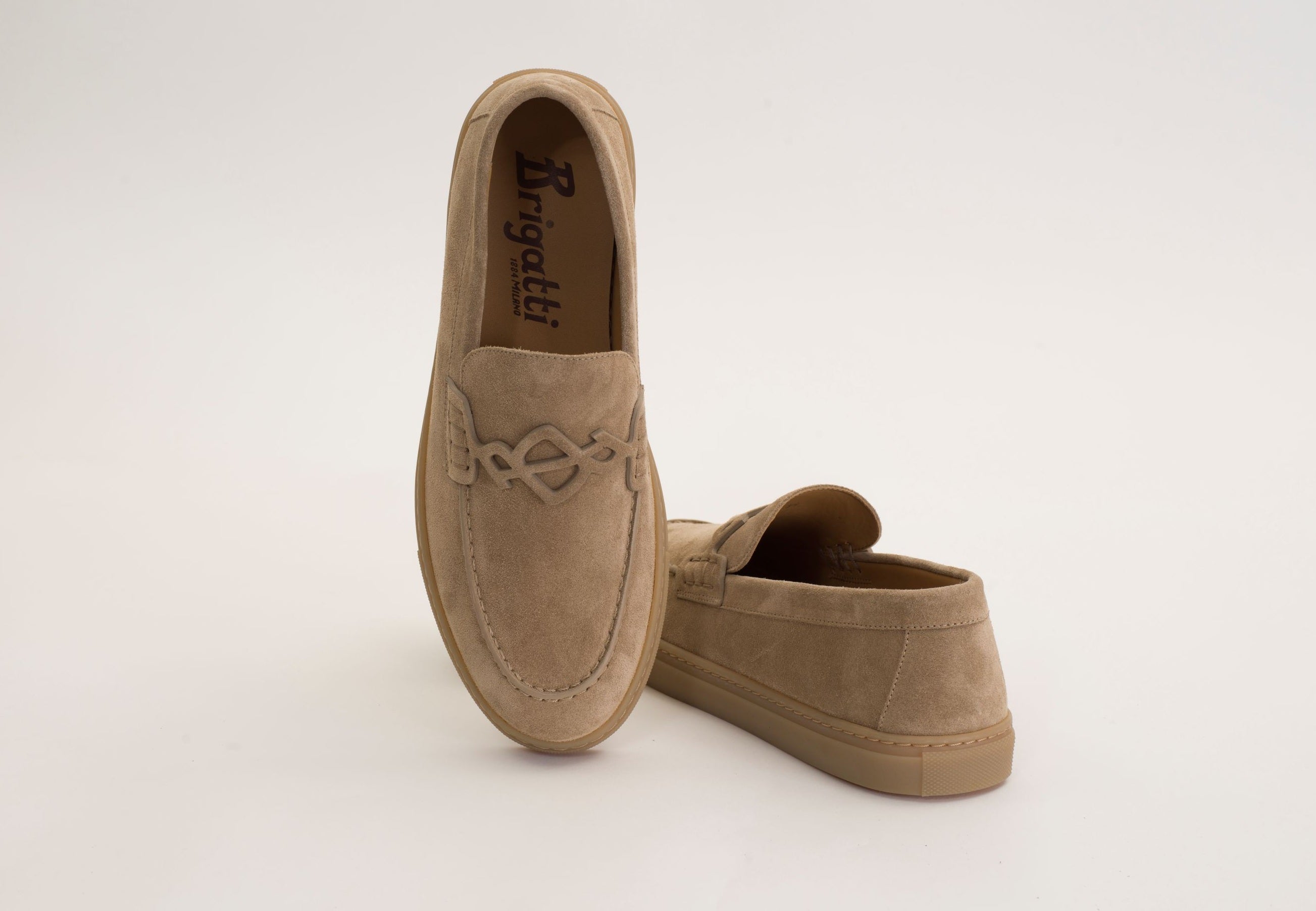 "BRIGATTINO" Slip-on loafers color sand