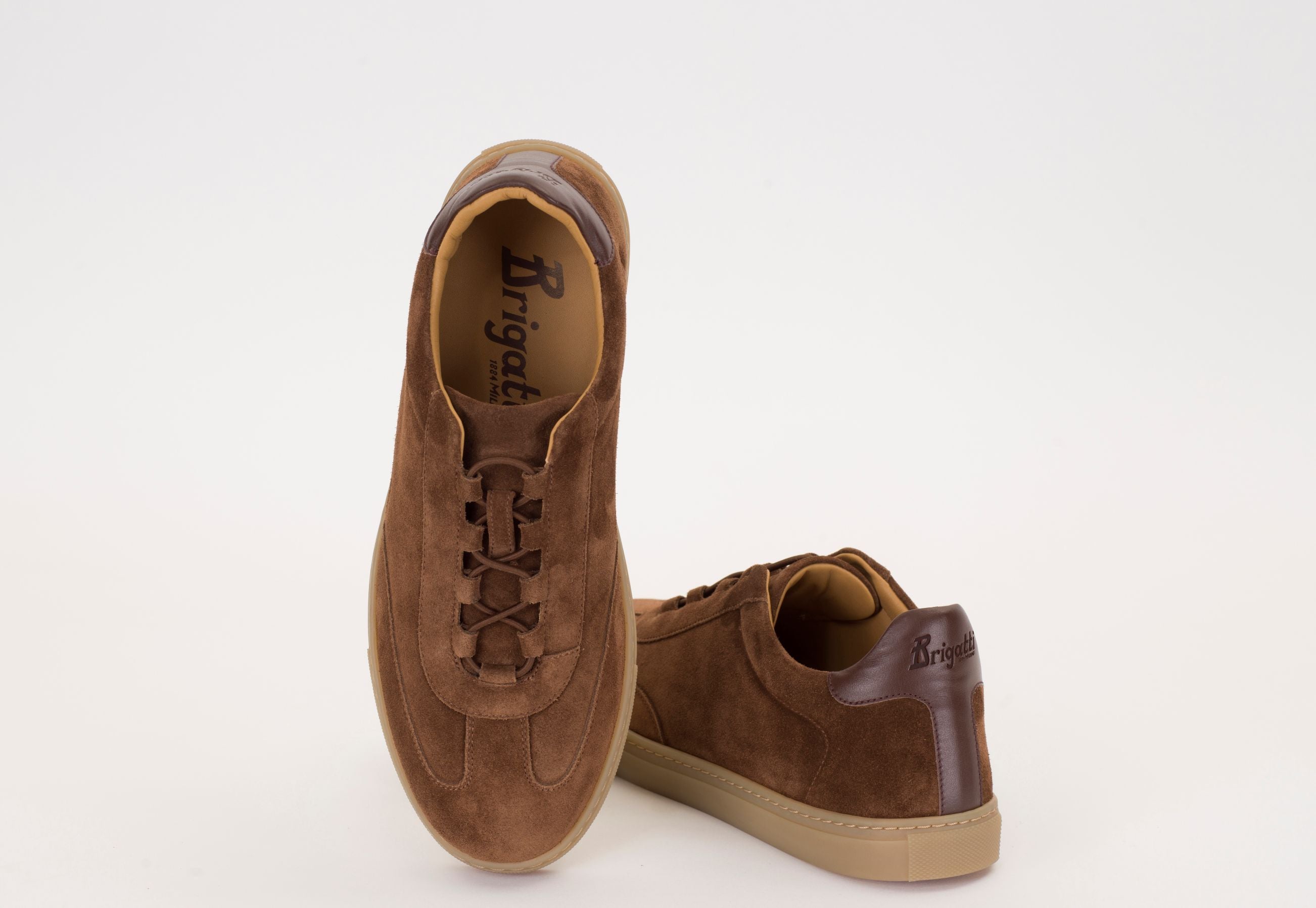 "TENNIS 1884" Slip-on sneakers color cocoa