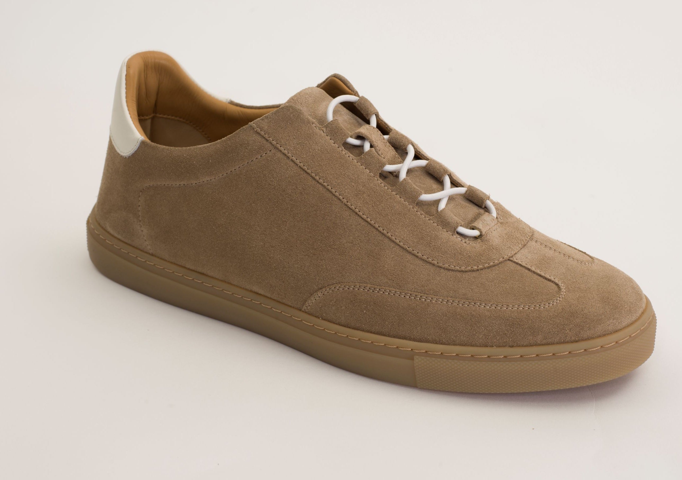 "TENNIS 1884" Sneaker donna in camoscio sabbia