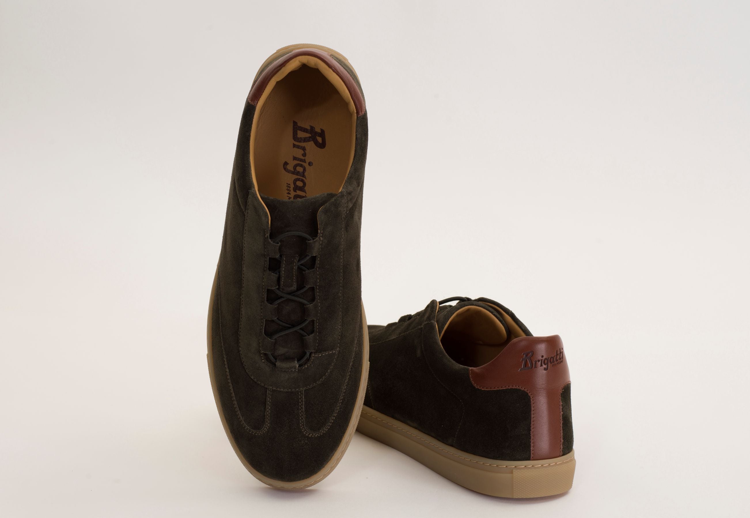 "TENNIS 1884" Slip-on sneakers color green